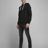 Худі JJEHOLMEN SWEAT HOOD NOOS 12136885-Black-Fit:REG FIT Jack&Jones S Чорний 12136885-BLACK-FIT:REG FI