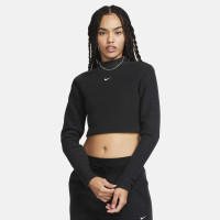 Топ жіночий Nike Sportswear Phoenix Plush Slim Mock-Neck Long-Sleeve Cropped Cozy Fleece Top Black FN3619-010