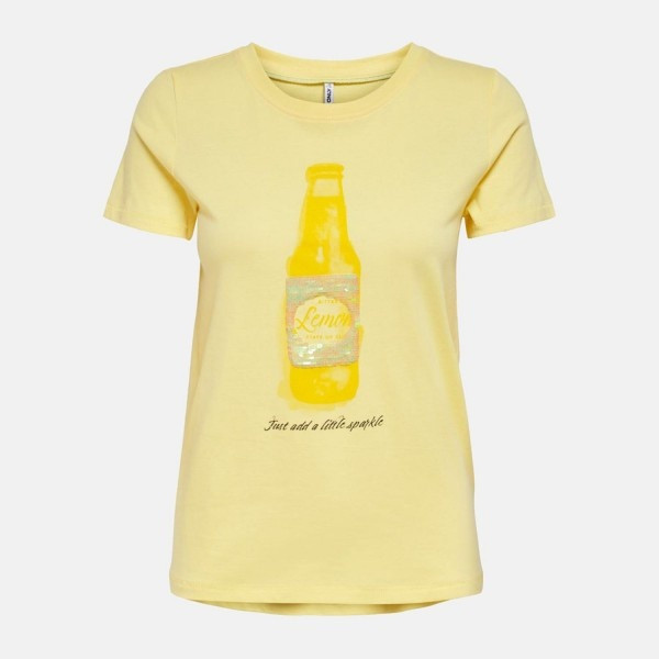 Футболка ONLKITA LIFE REG S/S SEQ TOP BOX JRS 15229226 Sunshine SODA ONLY S Жовтий 15229226SunshineSODA