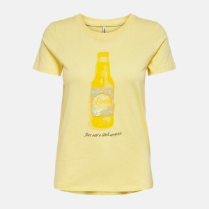Футболка ONLKITA LIFE REG S/S SEQ TOP BOX JRS 15229226 Sunshine SODA ONLY S Жовтий 15229226SUNSHINESODA