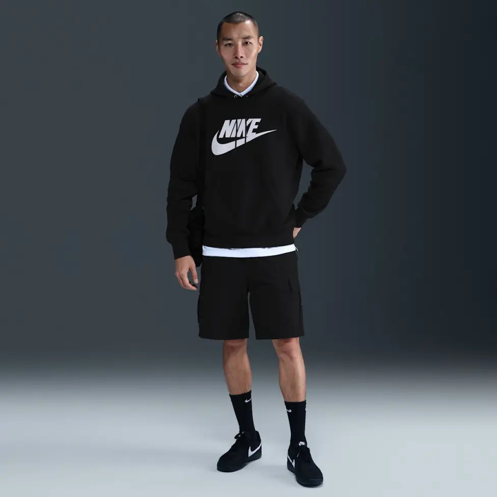 Худі чоловіче Nike Club Bb Fz Black FN3868-010