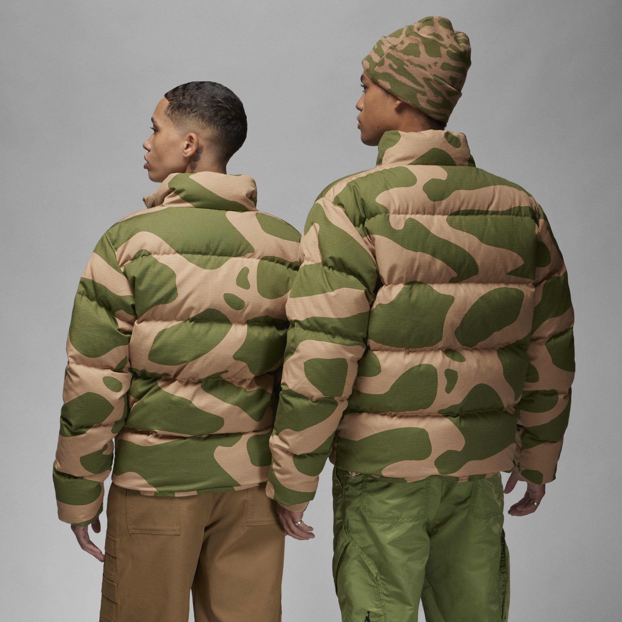 Пуховик унісекс Air Jordan Flight Heritage Green/Beige FB6988-200