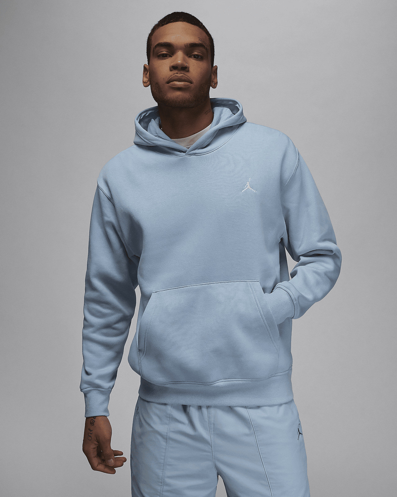 Худі чоловіче Air Jordan Essentials Fleece Pullover Light Blue FJ7774-436