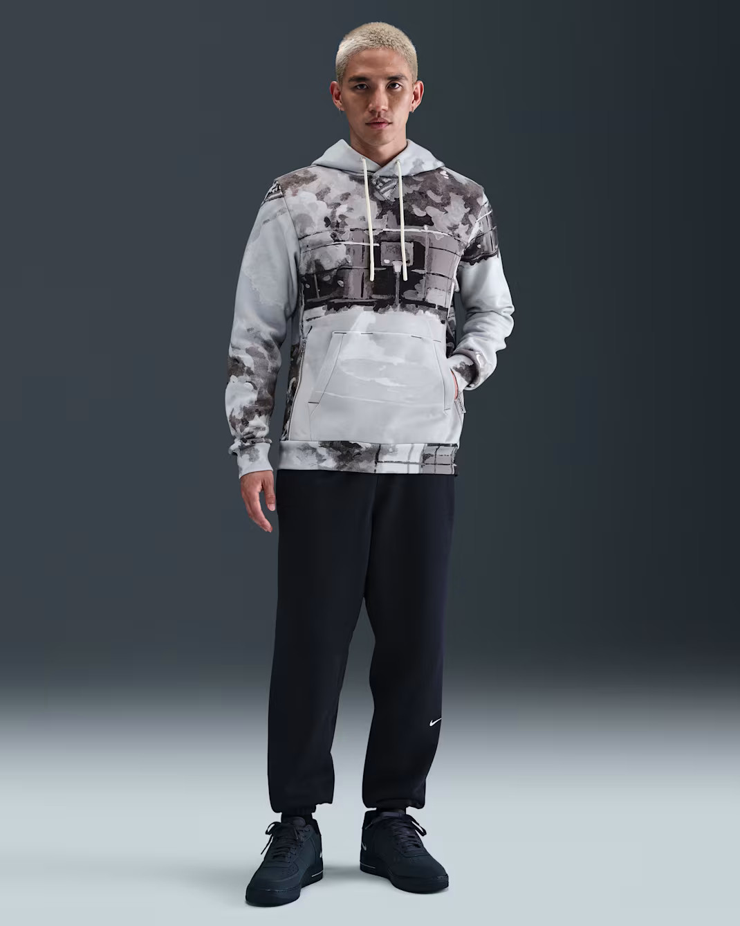 Худі чоловіче Nike Tf Si Brsh Po Grey HV3516-068