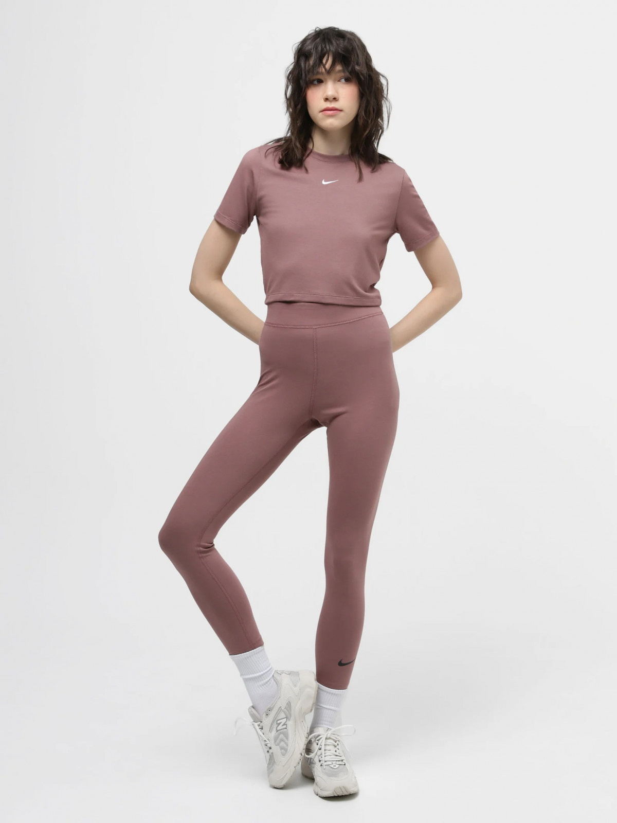 Лосини W NSW NK CLSC HR 7/8 TIGHT LBR DV7789-208 Nike M Бузковий DV7789-208