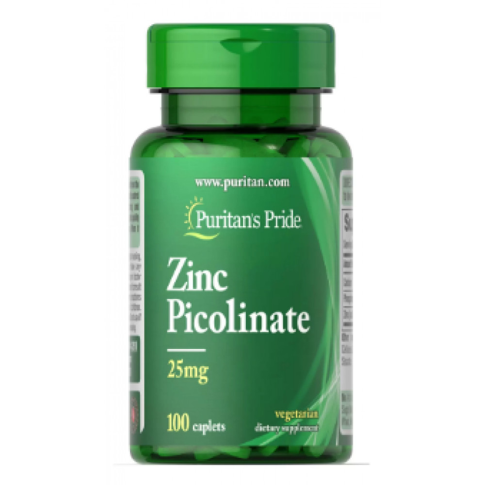 Капсули Zinc Picolinate 25 mg - 100 Caplets 100-28-5765146-20