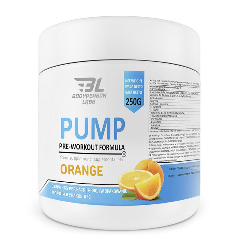 Порошок Pre-Workout Formula - 250g Orange 100-26-3424300-20