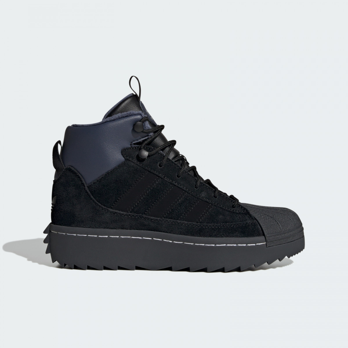 Черевики підліткові SUPERSTAR WINTER TREK J JQ0346 Adidas 5,5 (38,5) Чорний JQ0346