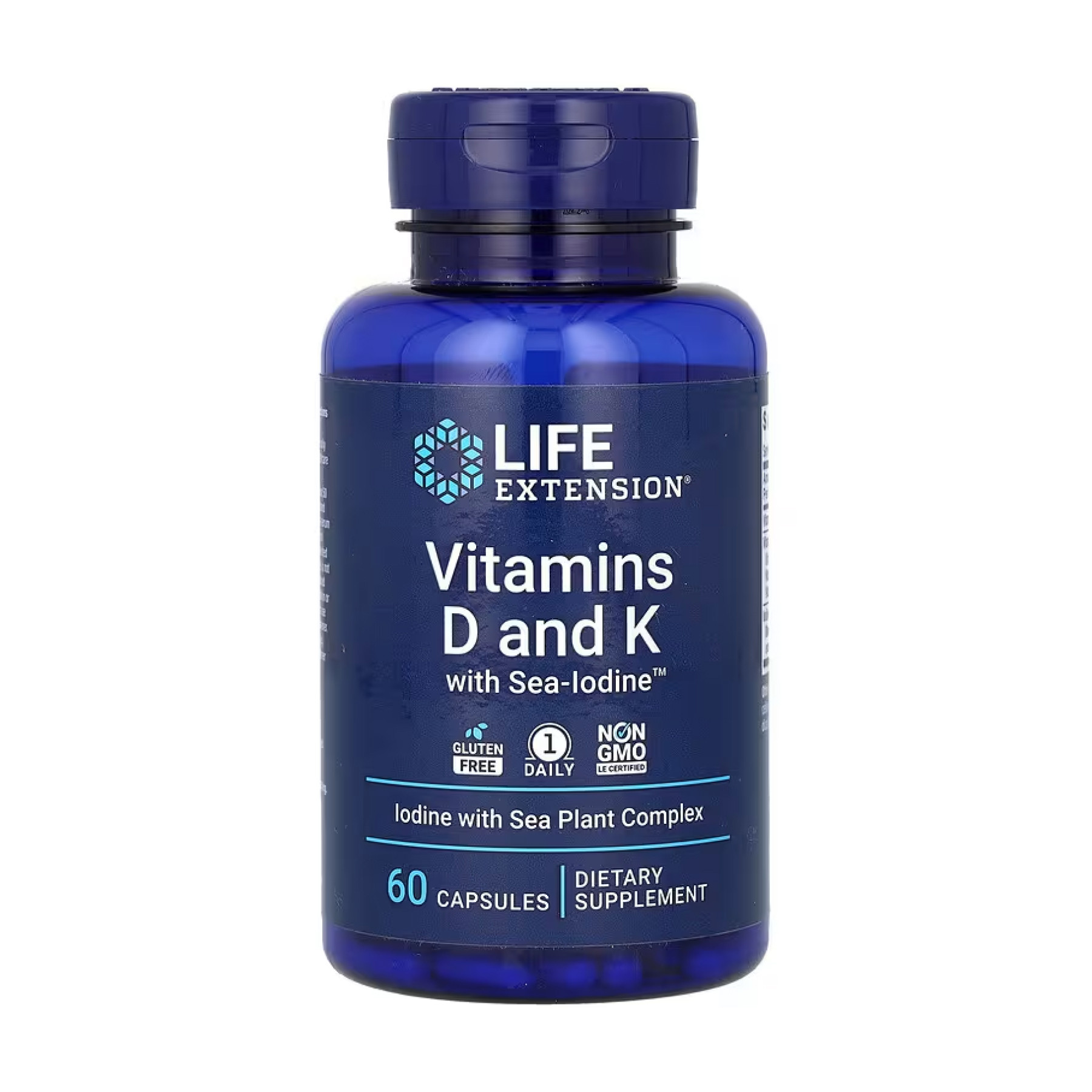 Рідина Vitamins D and K with Sea-Iodine™ - 60 caps 2022-10-1945