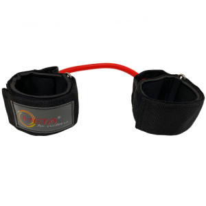 Еспандер латеральний для ніг Meta Lateral Stepper Medium чорний, червоний Уні OFSM 2008100502