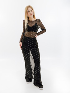 Сукня Nike W NSW AIR AOP MESH LS DRESS DV8249-010