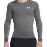 Лонгслів UA HG Armour Comp LS сірий Чол 1361524-025