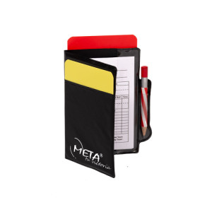 Набір карток арбітра Meta Referee Warning Cards Kit чорний Уні OFSM 1900003200