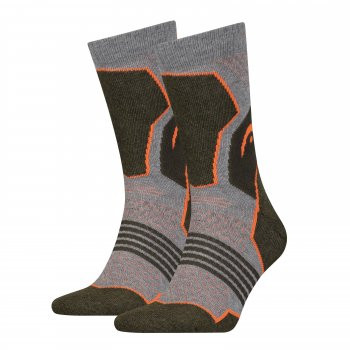 Шкарпетки Head HIKING CREW 2P UNISEX сірий, зелений Уні 35-38 701219910-001