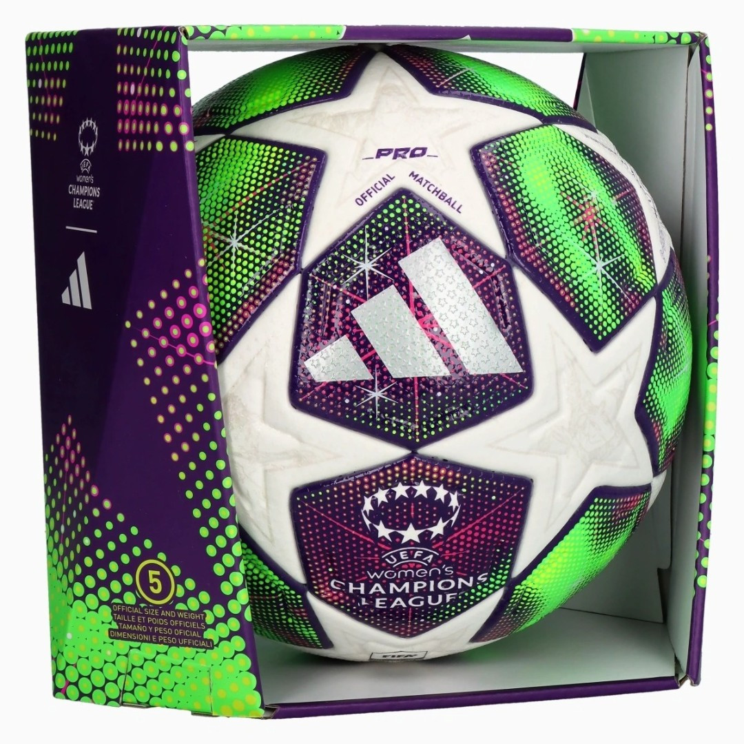 М'яч футбольний Adidas UWCL 25/26 League Stage Pro JD0190 , Цвет Фиолетовый, Размер (Европа) - 5 JD0190