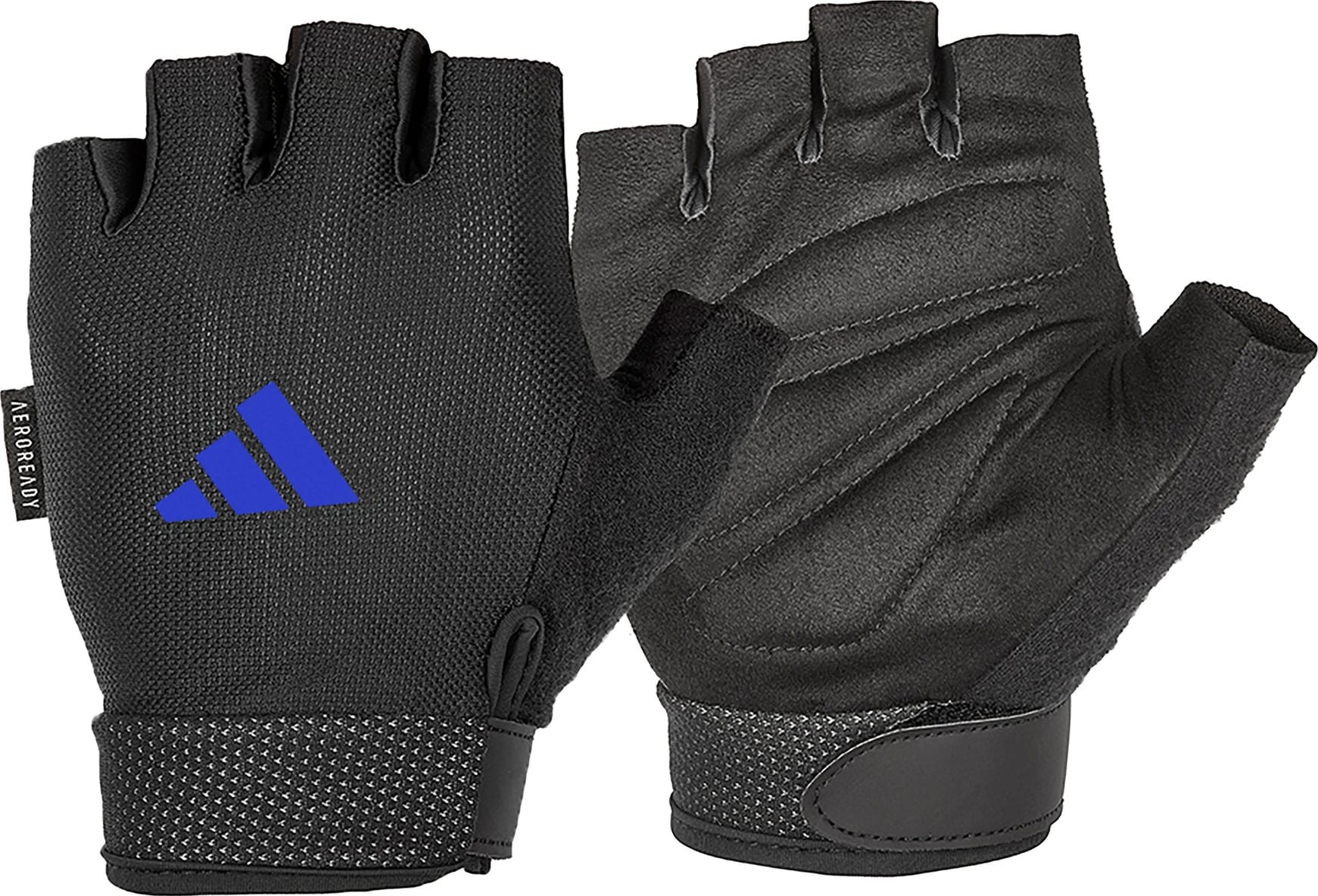 Рукавиці для тренінгу Adidas Essential Adjustable Gloves чорний, синій L (ADGB-12435-NL) ADGB-12435-NL