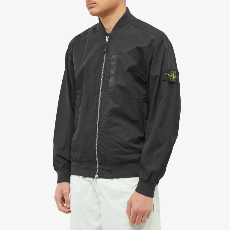 Куртка STONE ISLANDLogo Patch Zip up Bomber Jacket 'Black 781542629 V0029