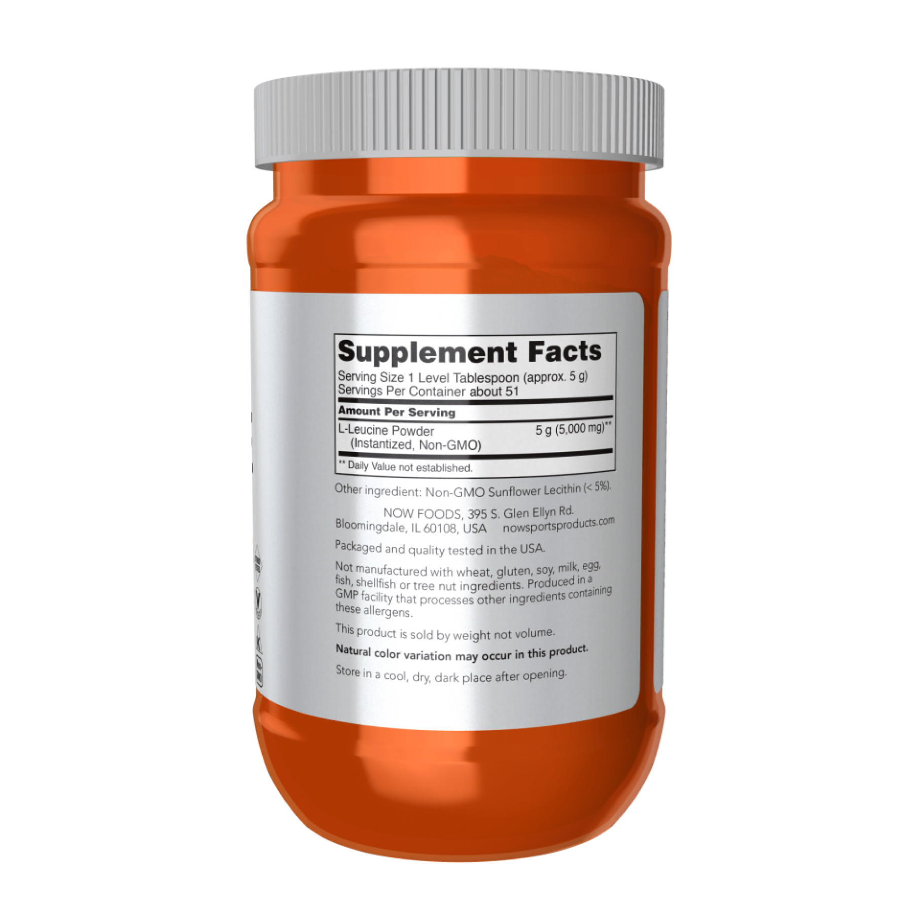 Порошок Now Foods L-Leucine Powder - 255g 2023-10-4528