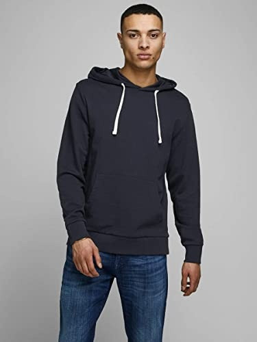 Худі JJEHOLMEN SWEAT HOOD NOOS 12136885-Navy Blazer-Fit:REG FIT Jack&Jones XL Темно-синій 12136885-NAVY BLAZER-FIT: