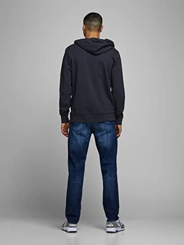 Худі JJEHOLMEN SWEAT HOOD NOOS 12136885-Navy Blazer-Fit:REG FIT Jack&Jones XL Темно-синій 12136885-NAVY BLAZER-FIT: