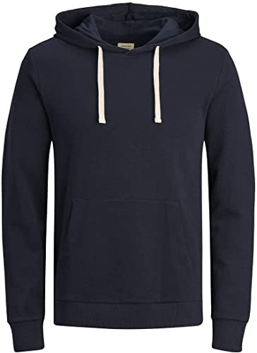 Худі JJEHOLMEN SWEAT HOOD NOOS 12136885-Navy Blazer-Fit:REG FIT Jack&Jones XL Темно-синій 12136885-NAVY BLAZER-FIT:
