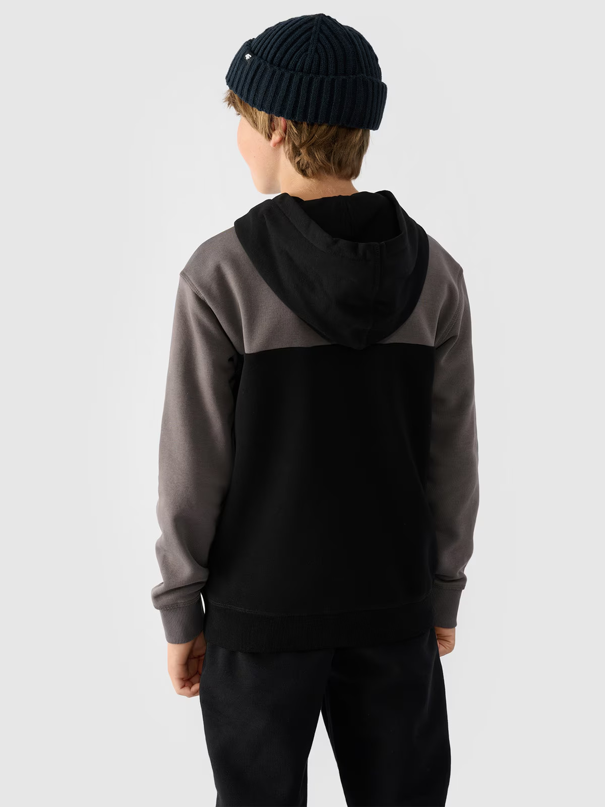 Джемпер флісовий дитячій SWEATSHIRT M1222 4FJWAW24TSWSM1222-20S 4F 122 Чорний 4FJWAW24TSWSM1222-20S