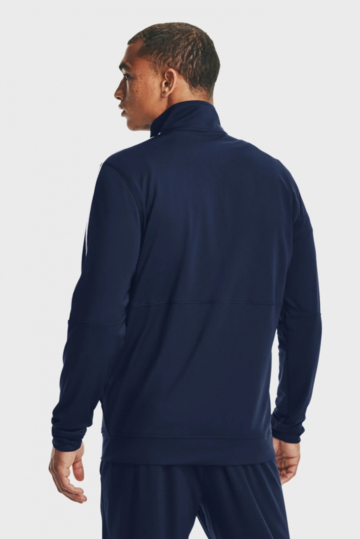 Кофта UA PIQUE TRACK JACKET 1366202-408 Under Armour S Темно-синій 1366202-408