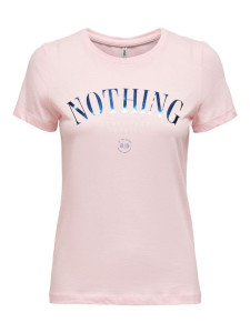 Футболка ONLKITA LIFE REG S/S STATEMENT TOP JRS 15225849 Ballerina ONLY S Кремовий 15225849BALLERINA