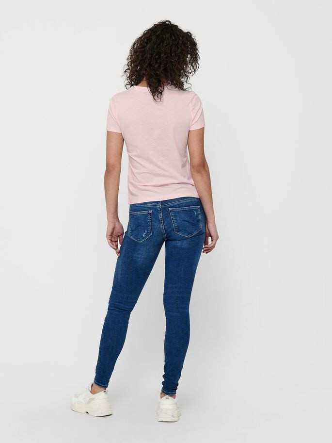 Футболка ONLKITA LIFE REG S/S STATEMENT TOP JRS 15225849 Ballerina ONLY S Кремовий 15225849Ballerina