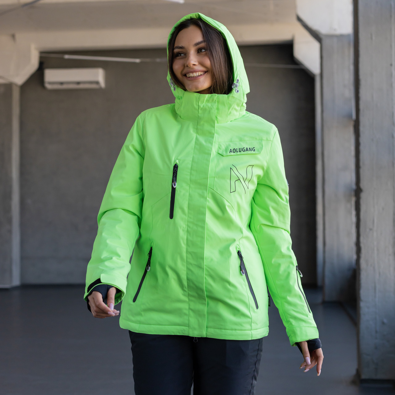 Куртка гірськолижна2305 зеленаAolugang 2305 ЗЕЛЕНА