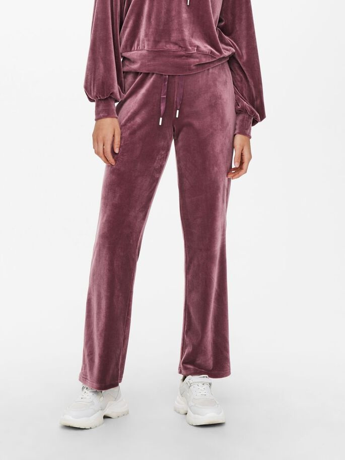 Штани ONLLAYA SWEET FLARED VELVET PANT SWT 15237770-Rose Brown ONLY M Розовий 15237770-Rose Brown