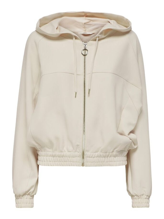Кофта ONLMARIYA L/S ZIP HOODIE PNT 15243731-Whitecap Gray ONLY L Бежевий 15243731-WHITECAP GRAY