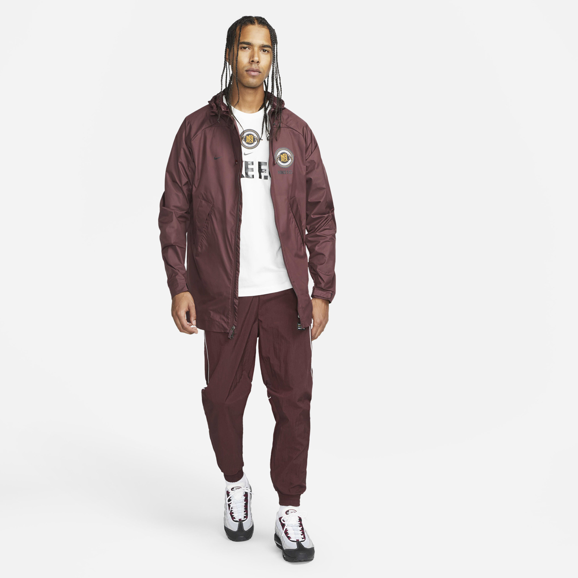 Куртка чоловіча Nike Sportswear Fc 22/23 Hooded Rain Jacket Brown DQ5202-652