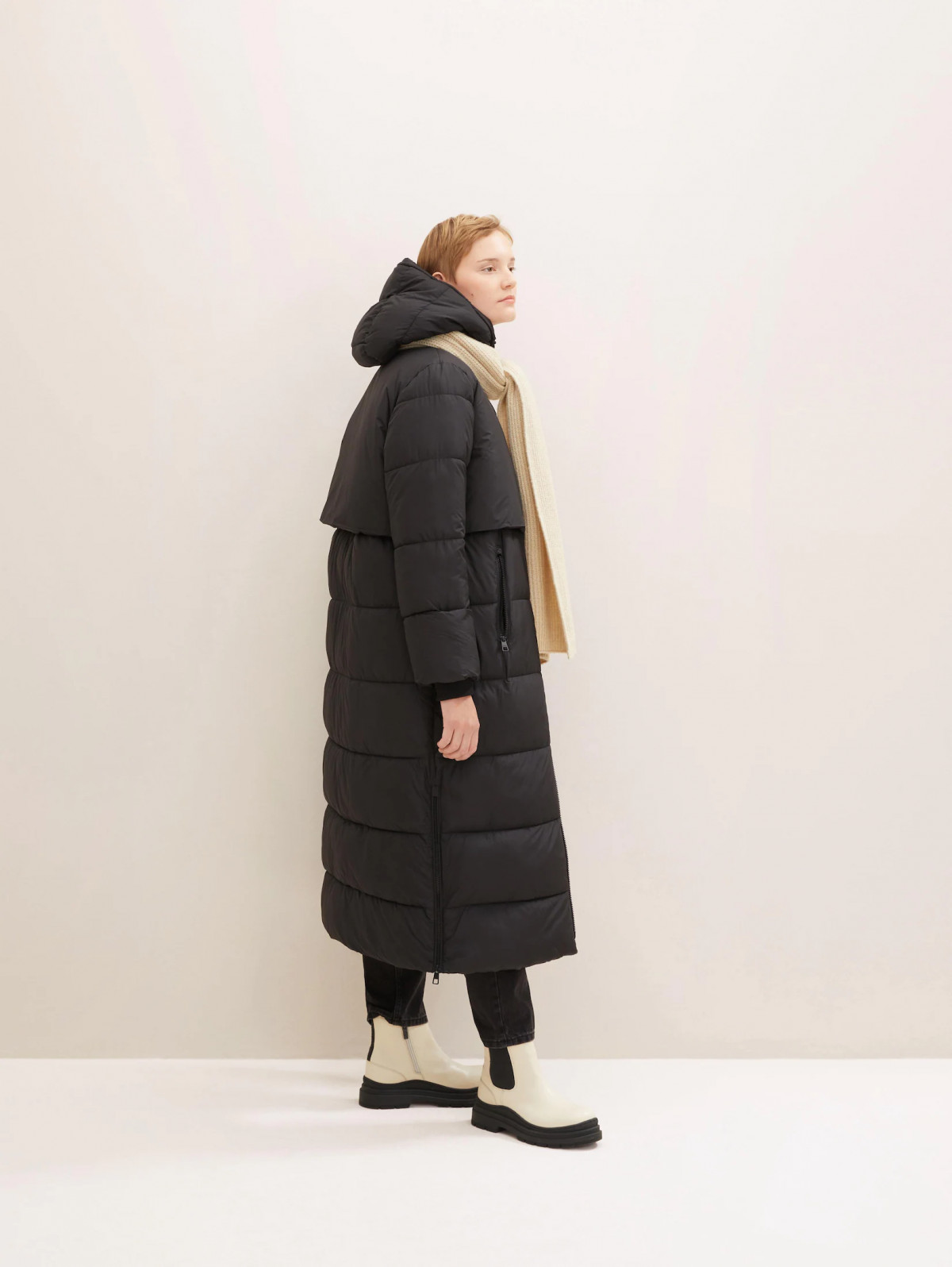 Куртка arctic puffer coat 1032690-14482 Tom Tailor L Чорний 1032690-14482