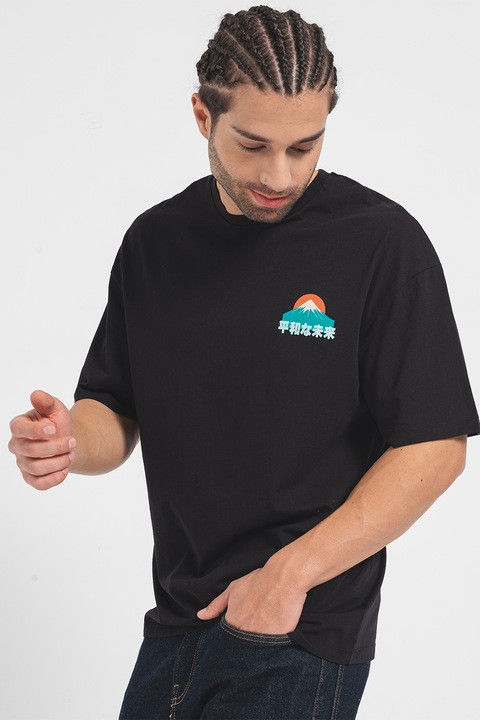 Футболка Jack & Jones JORMELLOW TEE SS CREW NECK ZCPH 12255692-Black