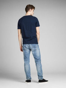 Футболка 12137126Navy Jack&Jones L Темно-синій 12137126NAVY