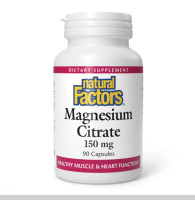 Капсули Natural Factors Magnesium Citrate 150mg - 90 caps 2023-10-3823