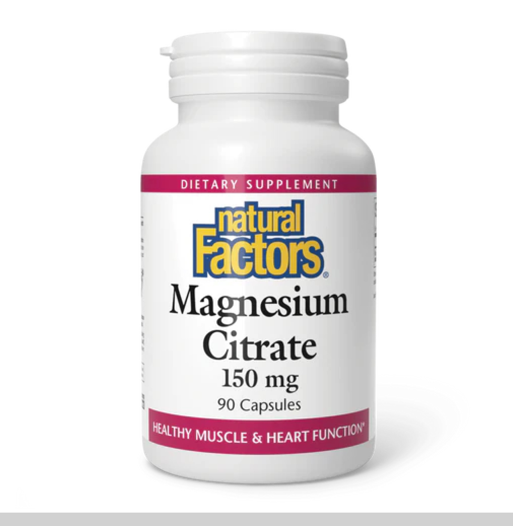 Капсули Natural Factors Magnesium Citrate 150mg - 90 caps 2023-10-3823