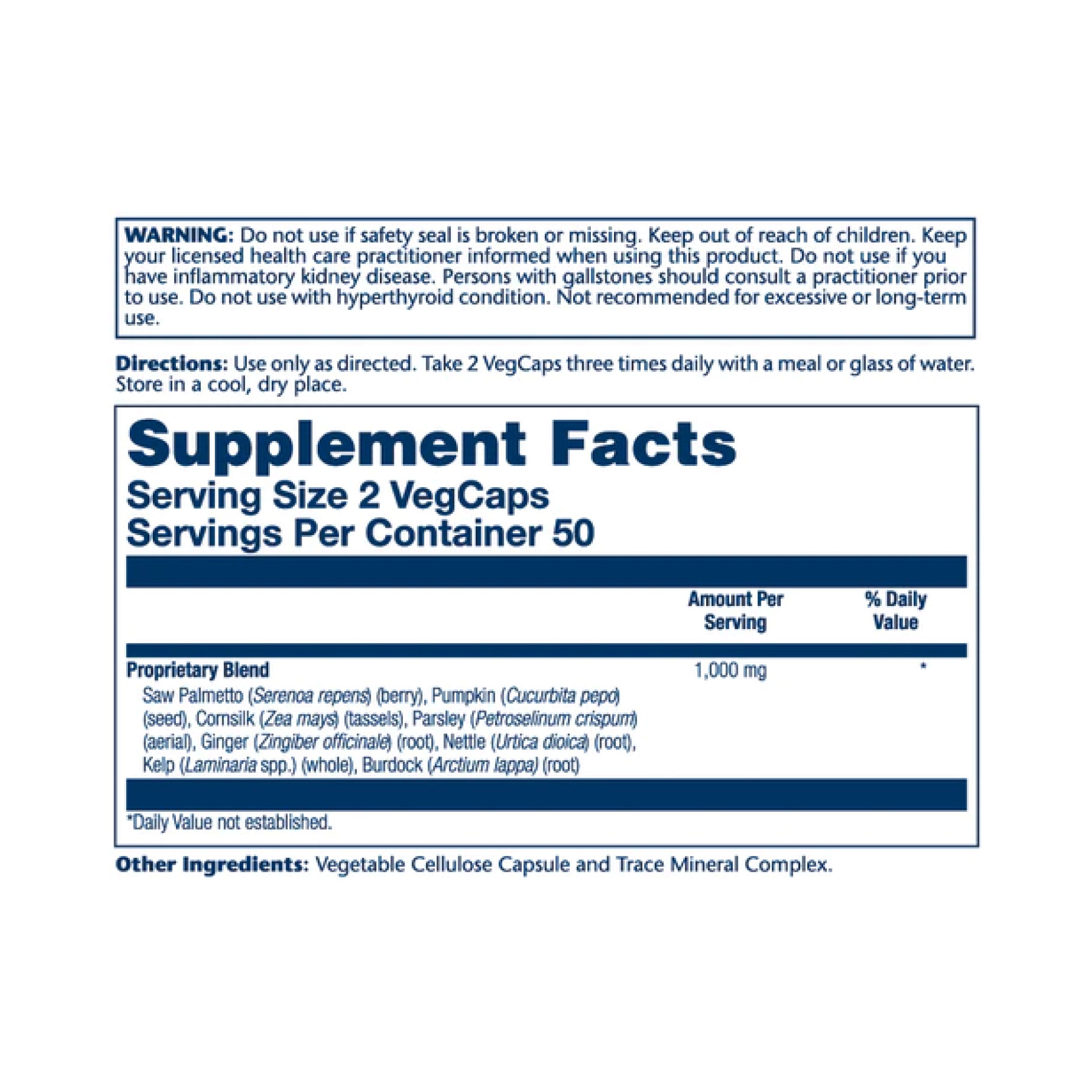 Капсули Solaray Prostate Blend SP-16 - 100 vcaps 100-25-8421544-20