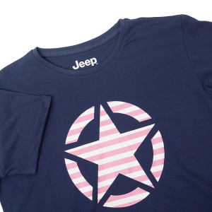 Футболка JEEP T-SHIRT OVERSIZE STAR Striped Print Turn O102613-A184
