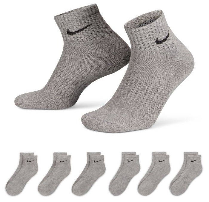 Шкарпетки Nike U NK EVERYDAY CSH ANKL 6PR 132 сірий Чол 42-46 SX7669-064