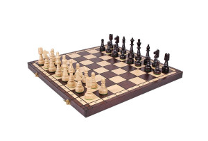 Шахи MADON Ялинкові з вкладкою коричневий, бежевий Уні 46,5х46,5см MD129