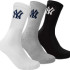 Шкарпетки New York Yankees 3 pk Crew чорний, білий, сірий Уні 31-34 15100002-1003