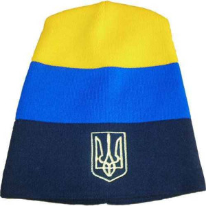 Шапка Ukraine Тризуб смугаста 7676