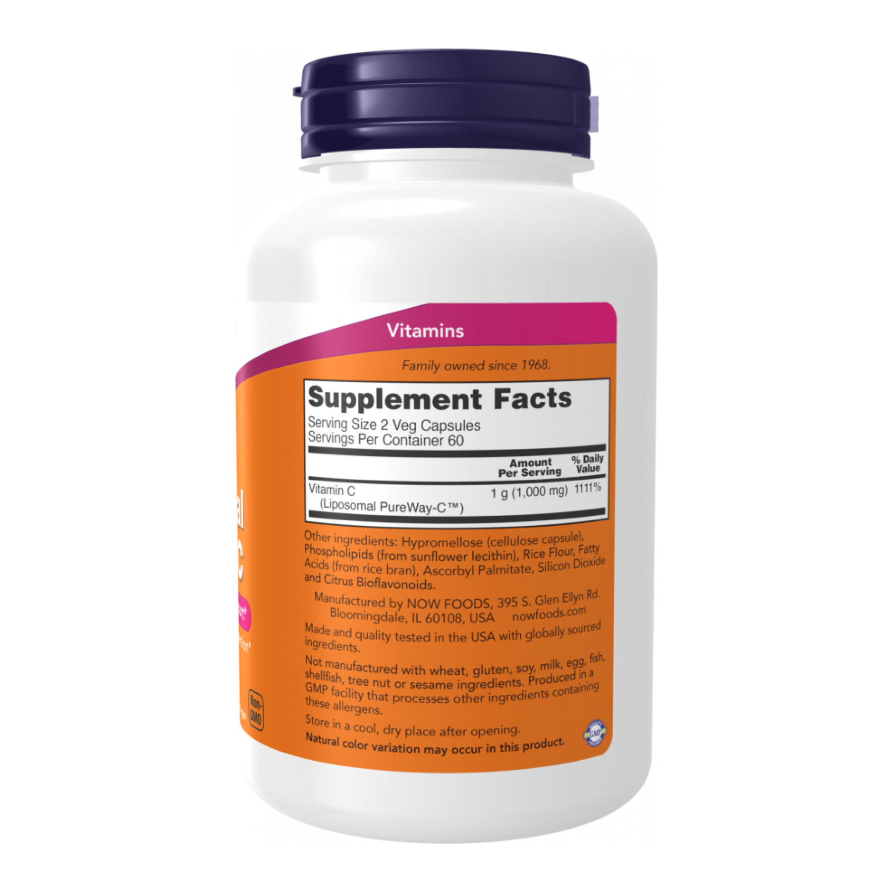 Капсули Now Foods Liposomal Vitamin C - 120 vcaps 2023-10-2505