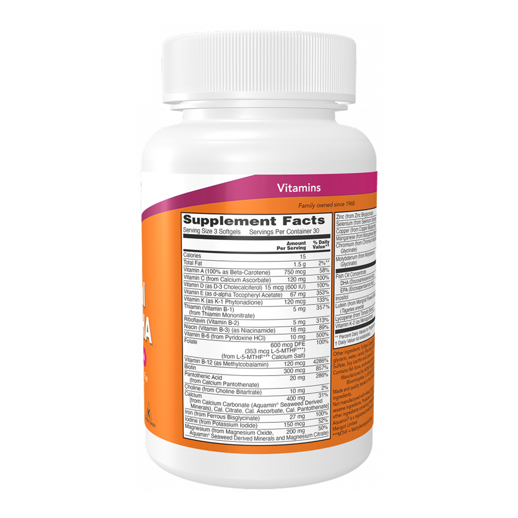 Софт гелеві капсули Now Foods Prenatal Gels + DHA - 90 softgels 2023-10-6117