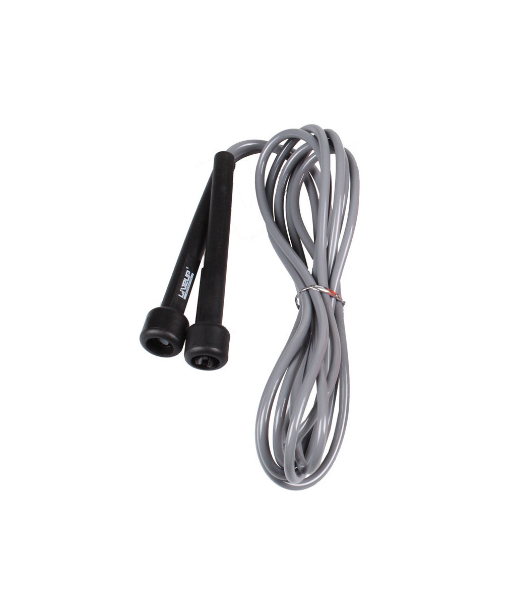 Скакалка в тубусі PVC JUMP ROPE чорний/сірий Уні 275x0.5см LS3115-G