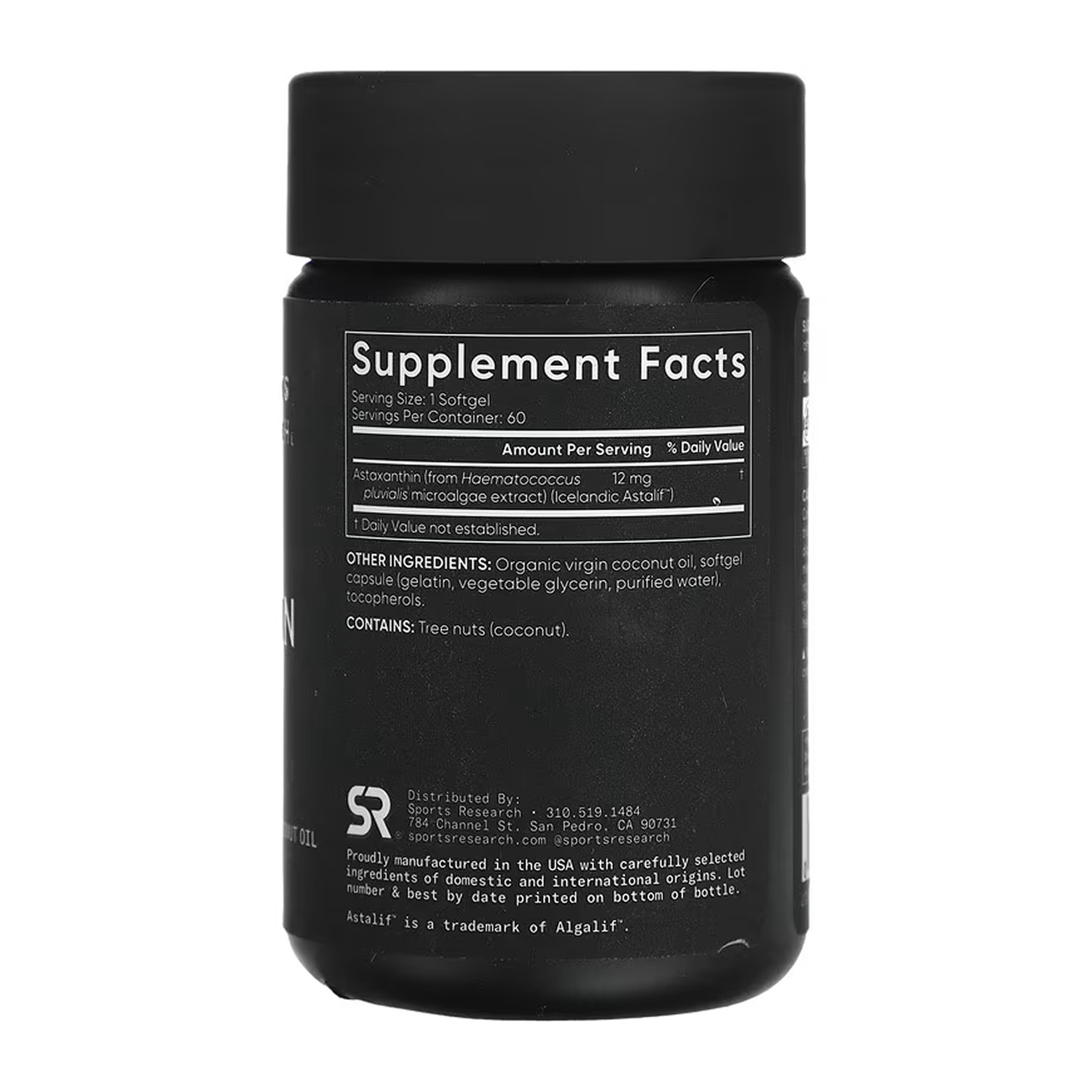 Софт гелеві капсули Sport Research Astaxanthin 12mg - 60 softgels 2023-10-5918