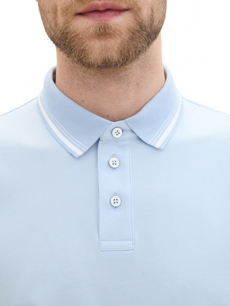 Поло Polo Shirt 1041795ХХ35271 Tom Tailor L Блакитний 1041795ХХ35271