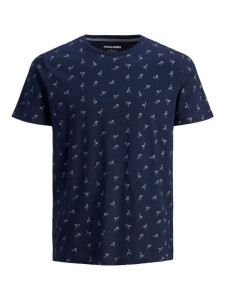 Футболка JJTRISTAN AOP TEE RE 12200341-Navy Blazer-Fit:Standard fit Jack&Jones M Темно-синій 12200341-NAVY BLAZER-FIT: